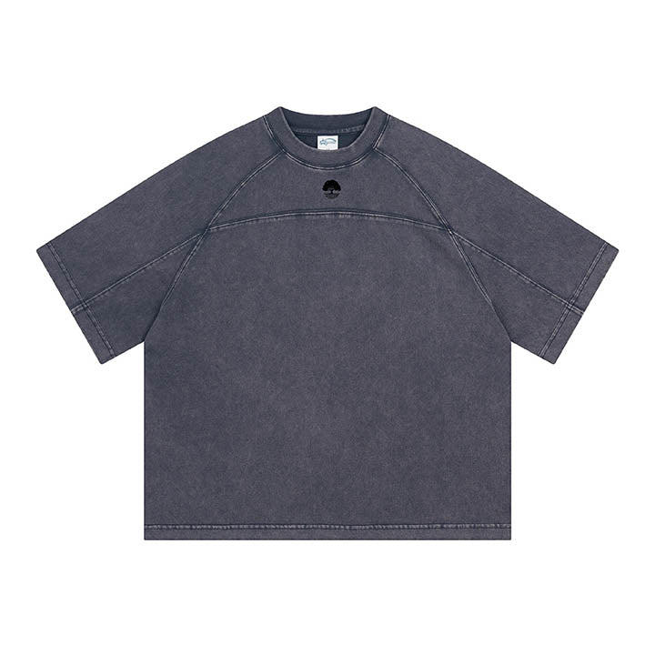 Men's Paneled Acid-Washed T-shirt