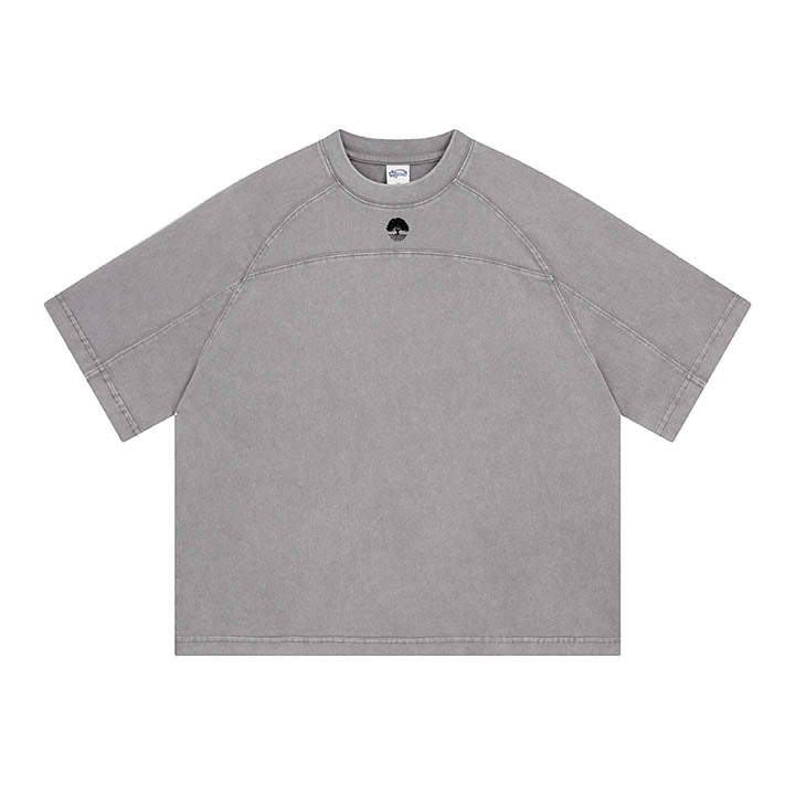 Men's Paneled Acid-Washed T-shirt