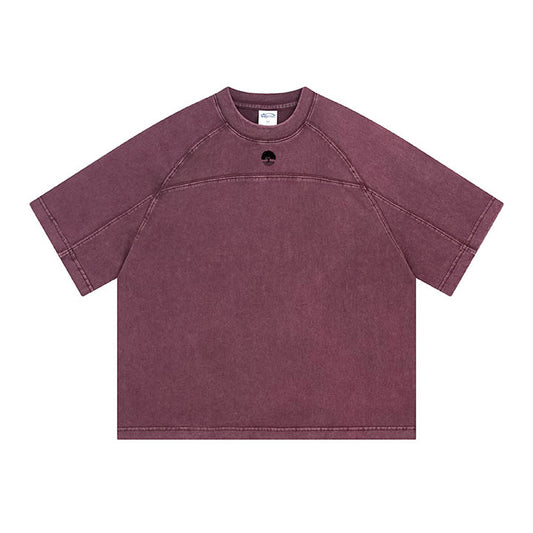 Men's Paneled Acid-Washed T-shirt