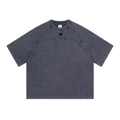 Men's Paneled Acid-Washed T-shirt