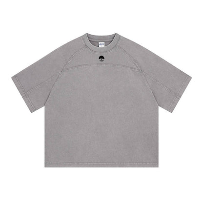 Men's Paneled Acid-Washed T-shirt