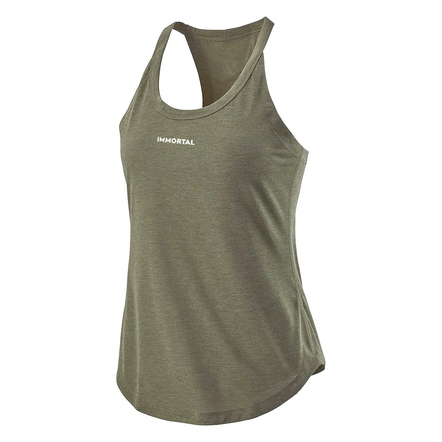 Pleated Back Racerback Tank