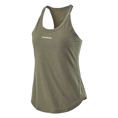 Pleated Back Racerback Tank