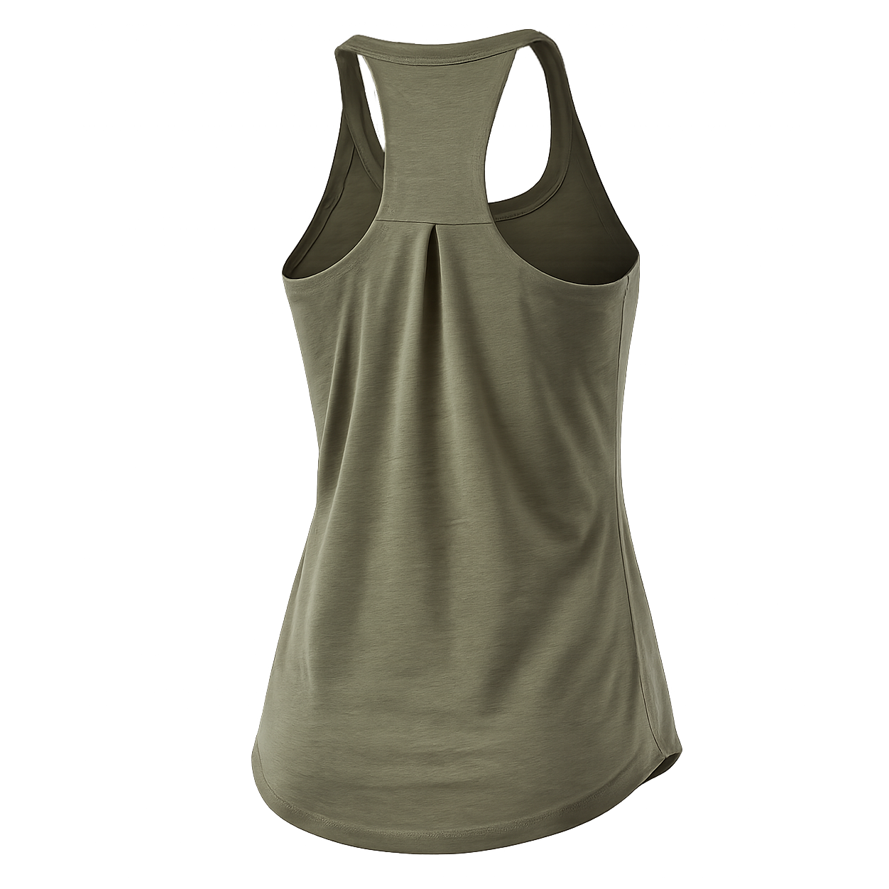 Pleated Back Racerback Tank