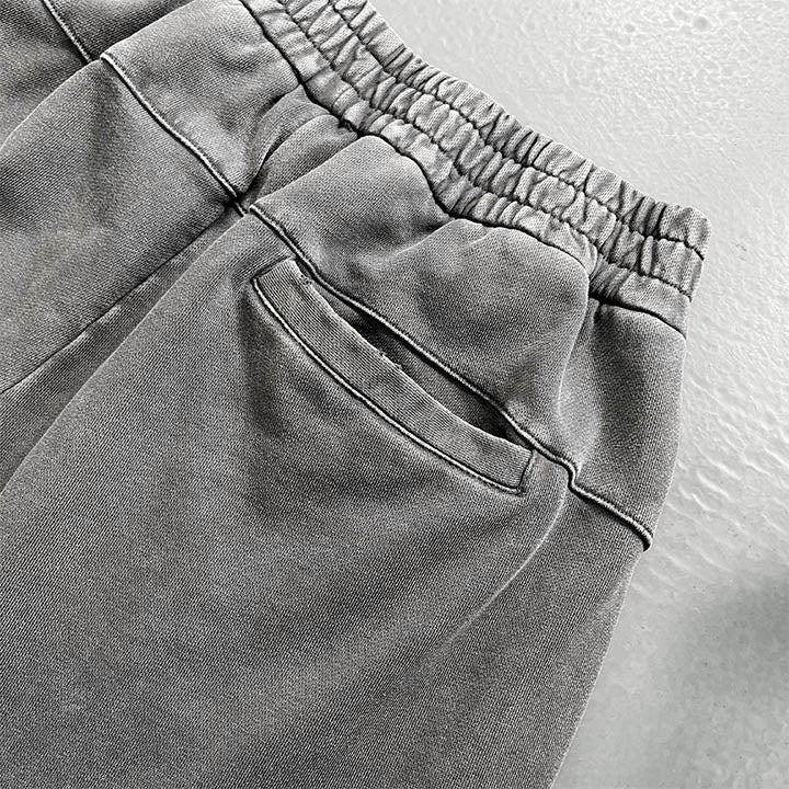 No Cuff Acid-Washed Men's Joggers