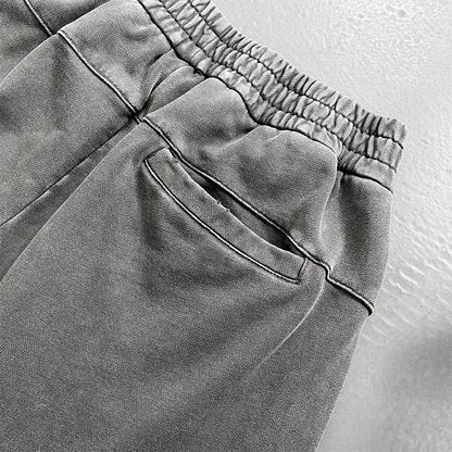 No Cuff Acid-Washed Men's Joggers
