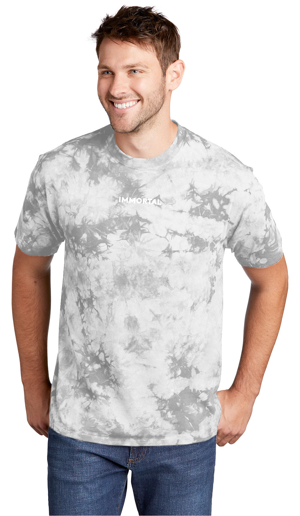 Silver Tie-Dye T-shirt